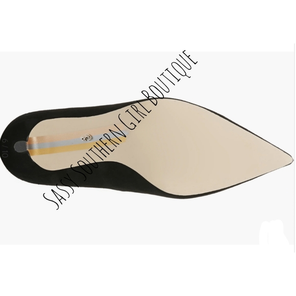 ⭐🆕 Sam Edelman black suede pumps - Picture 8 of 12